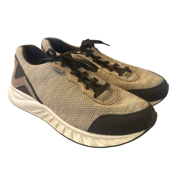 Men 11.5 WW SAS Suprhon Non-Slip Lace-Up Sneakers Shoes Pebble Gray Therapeutic - Picture 1 of 8